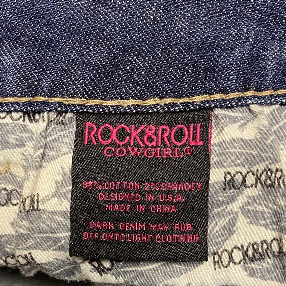 Rock & Roll Cowgirl Women's Boyfriend Jeans, Size 34 x 34 - Picture 7 of 7